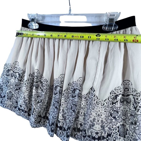 American Eagle Outfitters Chiffon Skirt M Lined Black White Flowy Whimsical - Picture 10 of 10